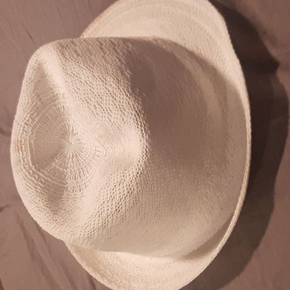 Woven Cuban Style Fedora Hat Cloud Off-White 52 cm - Picture 5 of 10